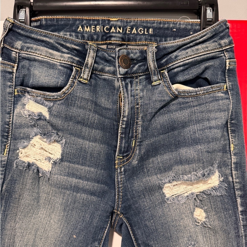 American Eagle Outfitters Indigo Skinny Jeans Regular - Picture 5 of 8